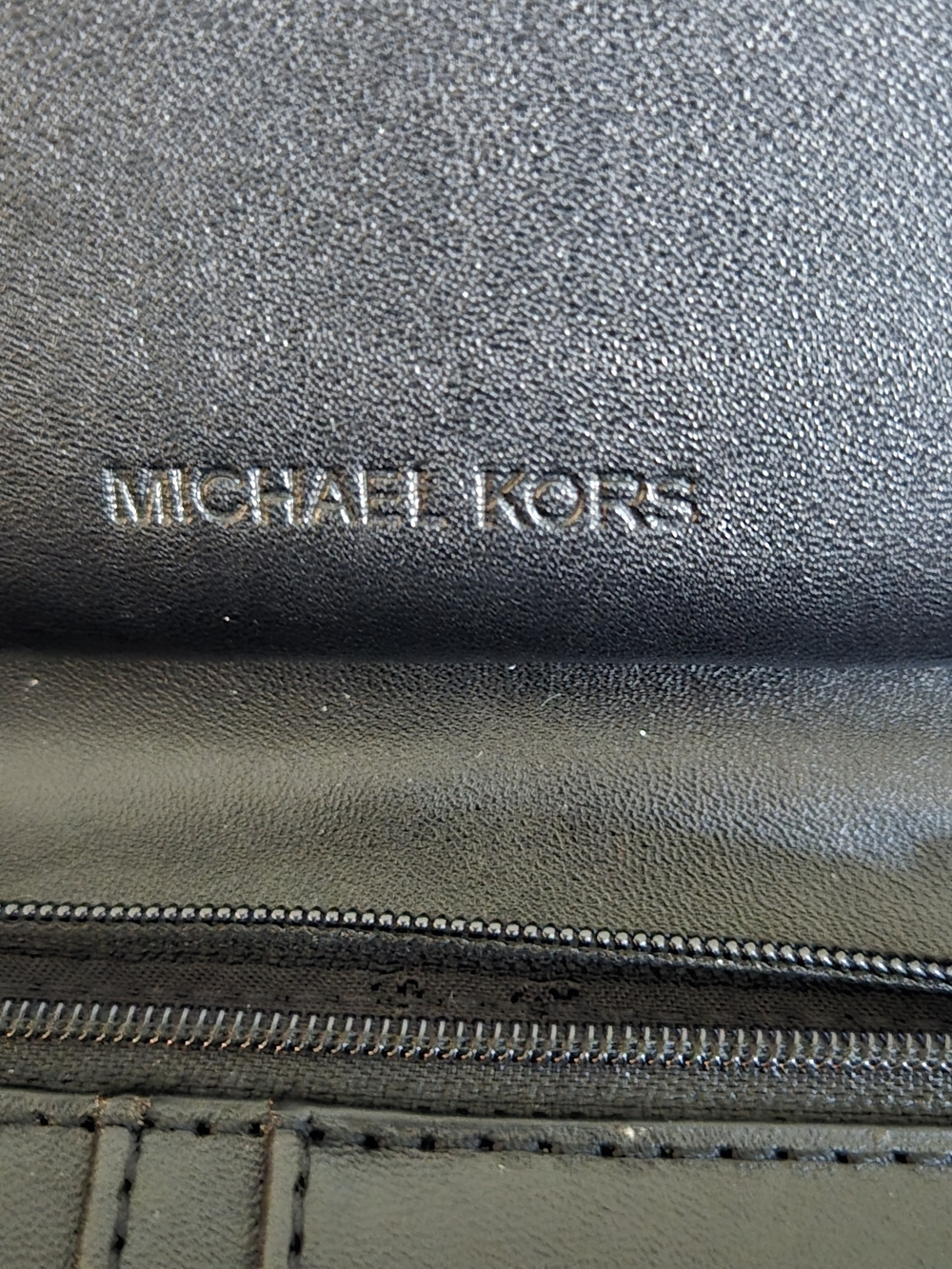 Michael Kors Black Structured Leather Satchel with Wallet NWOT - Picture 14 of 16